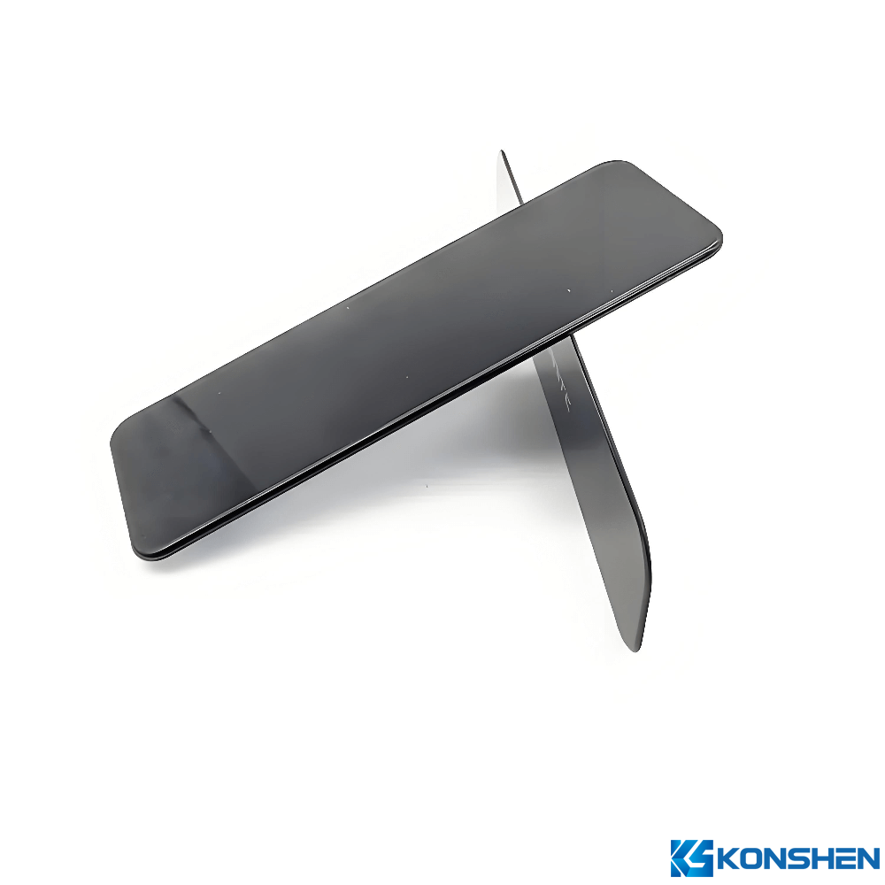 Custom 1.1mm Round Edge Tempered Glass with Silk Screen Printing