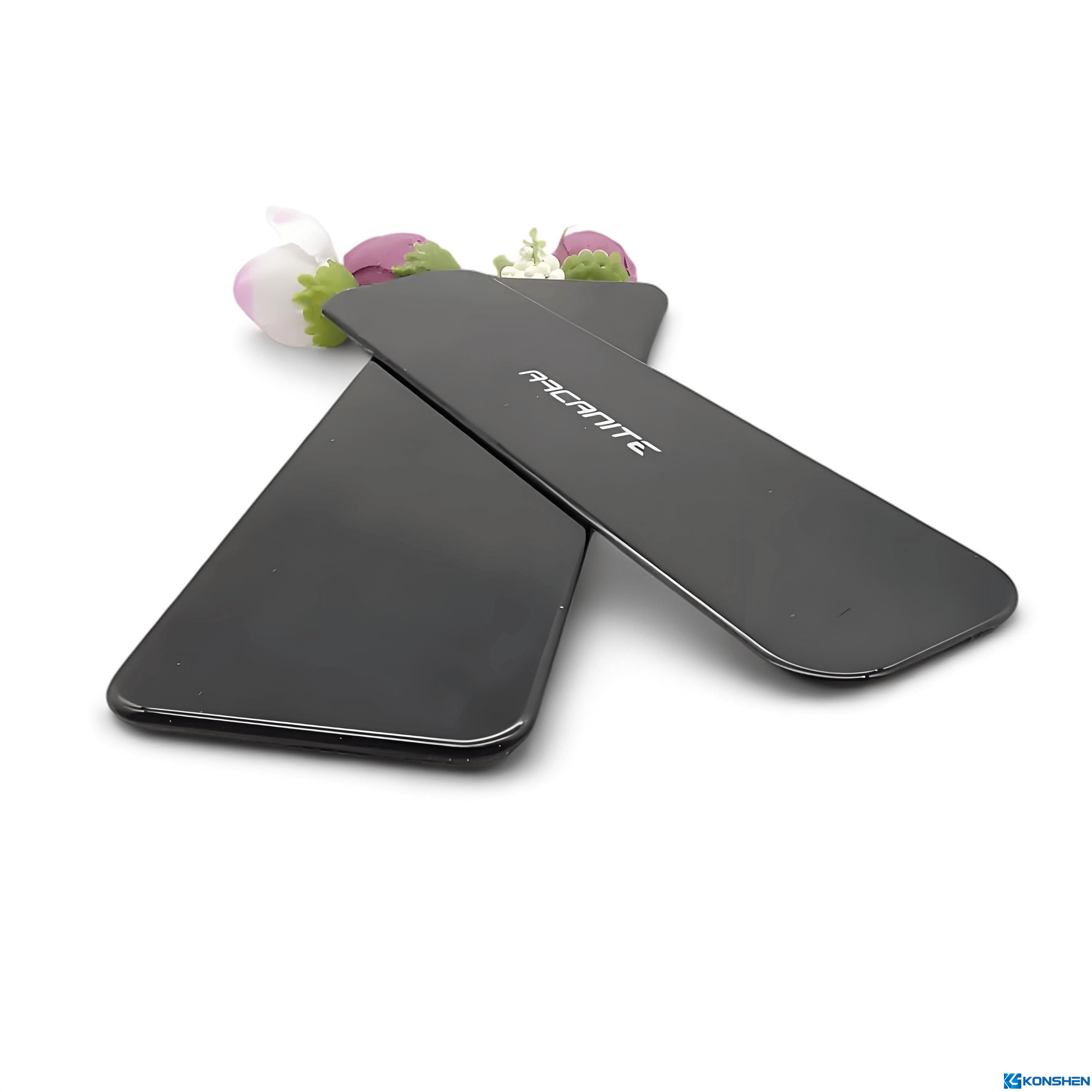 Custom 1.1mm Round Edge Tempered Glass with Silk Screen Printing