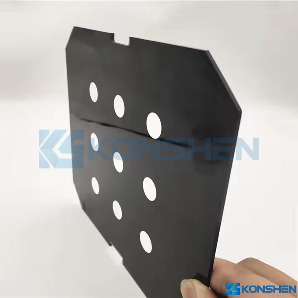 Custom 2mm Irregular Ultra Clear Tempered Lighting Cover Glass with Ceramic screen printing