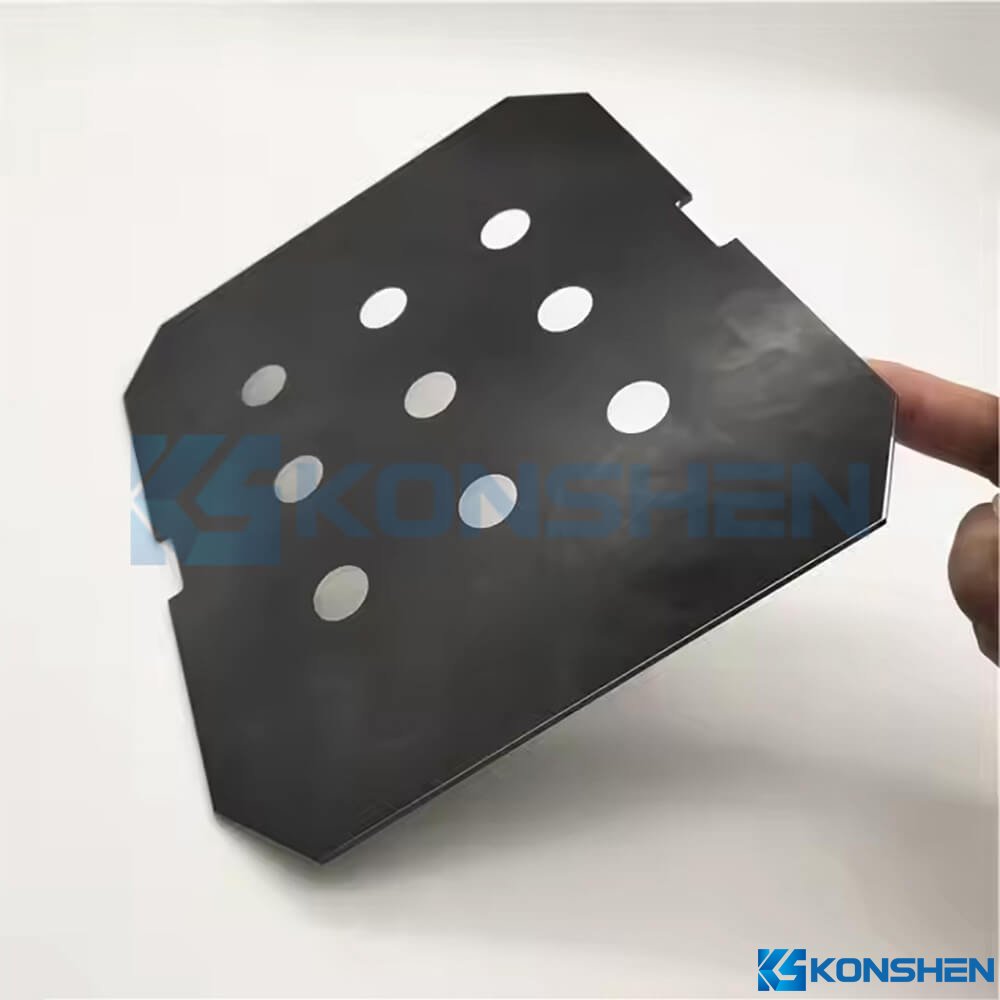 Custom 2mm Irregular Ultra Clear Tempered Lighting Cover Glass with Ceramic screen printing