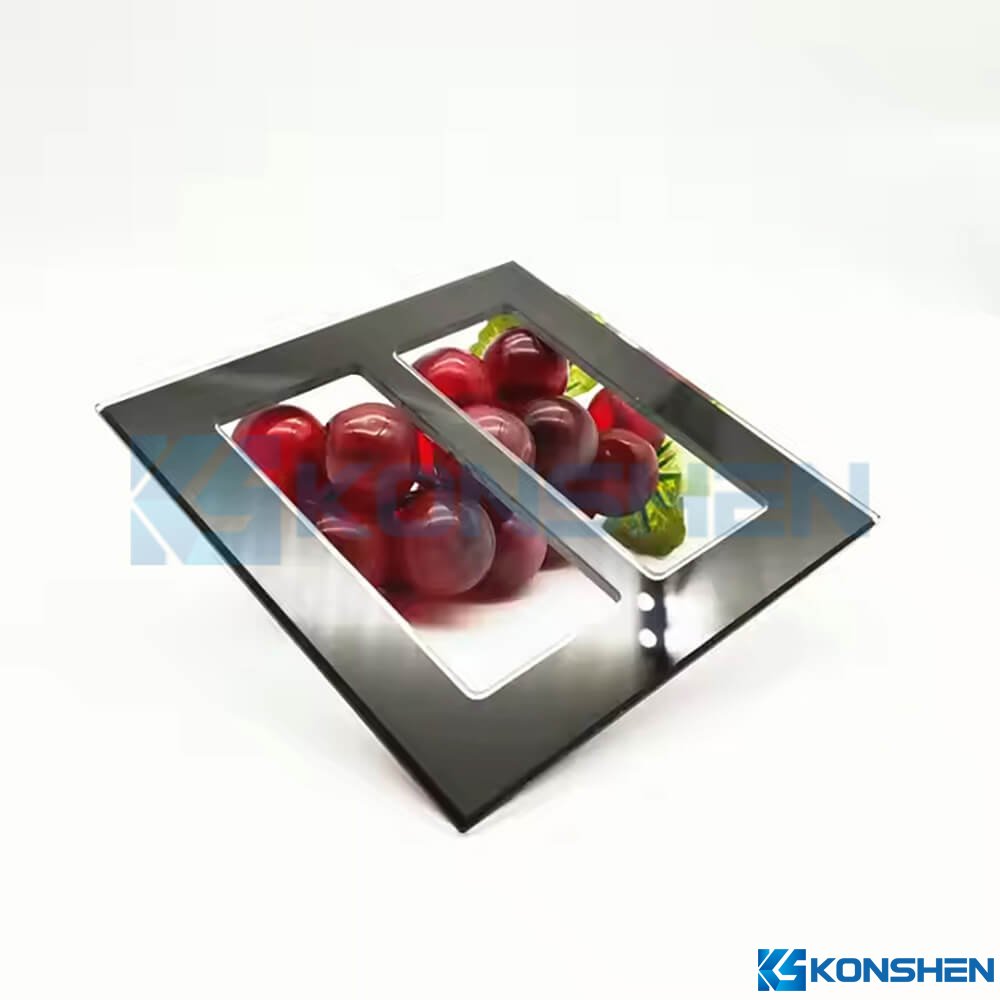 2mm Physical Tempered  Socket Light Switch Panel Glass with Silkscreen Printing