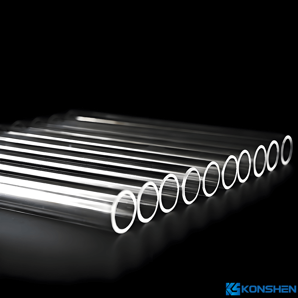 99.9% Purity High Transparent Heat Resistant Quartz Glass Tube for Lab