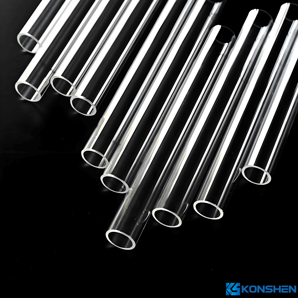 99.9% Purity High Transparent Heat Resistant Quartz Glass Tube for Lab