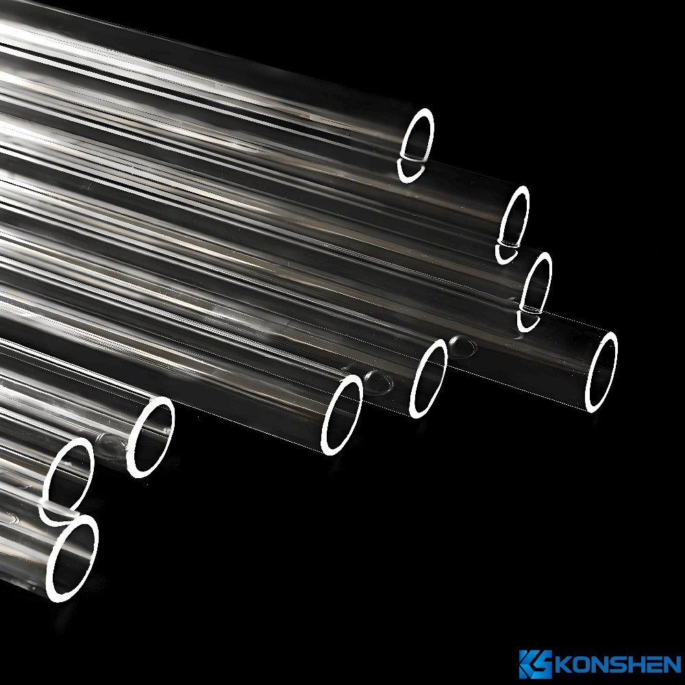 99.9% Purity High Transparent Heat Resistant Quartz Glass Tube for Lab