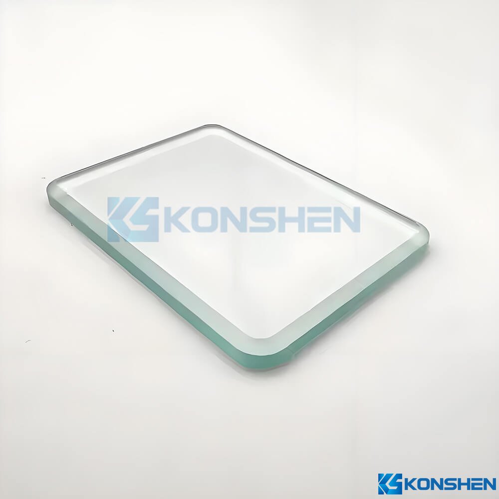 Customized 6mm IK09 Ultra Clear Tempered Glass with Chamfered Edges