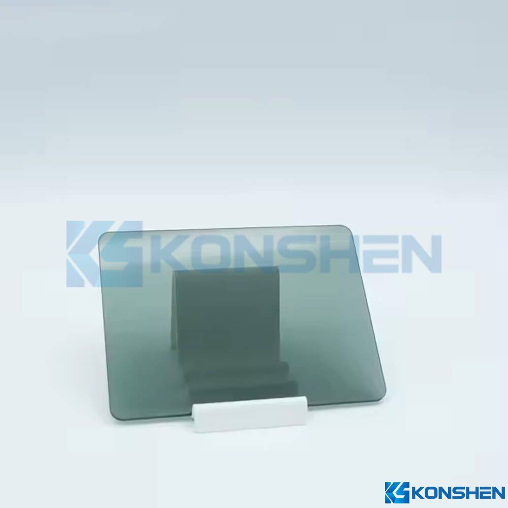 Custom 3mm PG20 20% transmittance black tempered cover glass panel