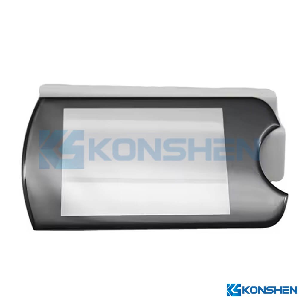 0.8mm Ultra-Thin 2.5D Edge Custom Shaped Glass Panel with Black Silk Printing