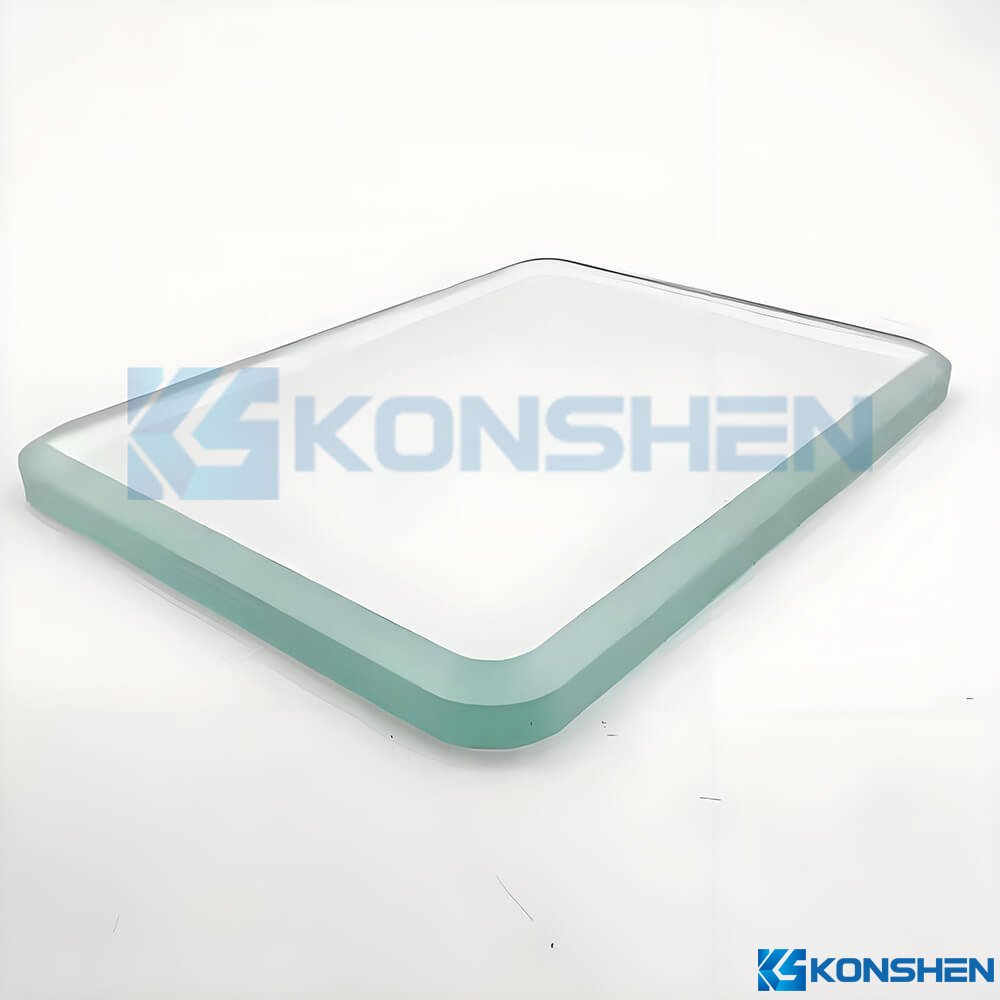 Customized 6mm IK09 Ultra Clear Tempered Glass with Chamfered Edges