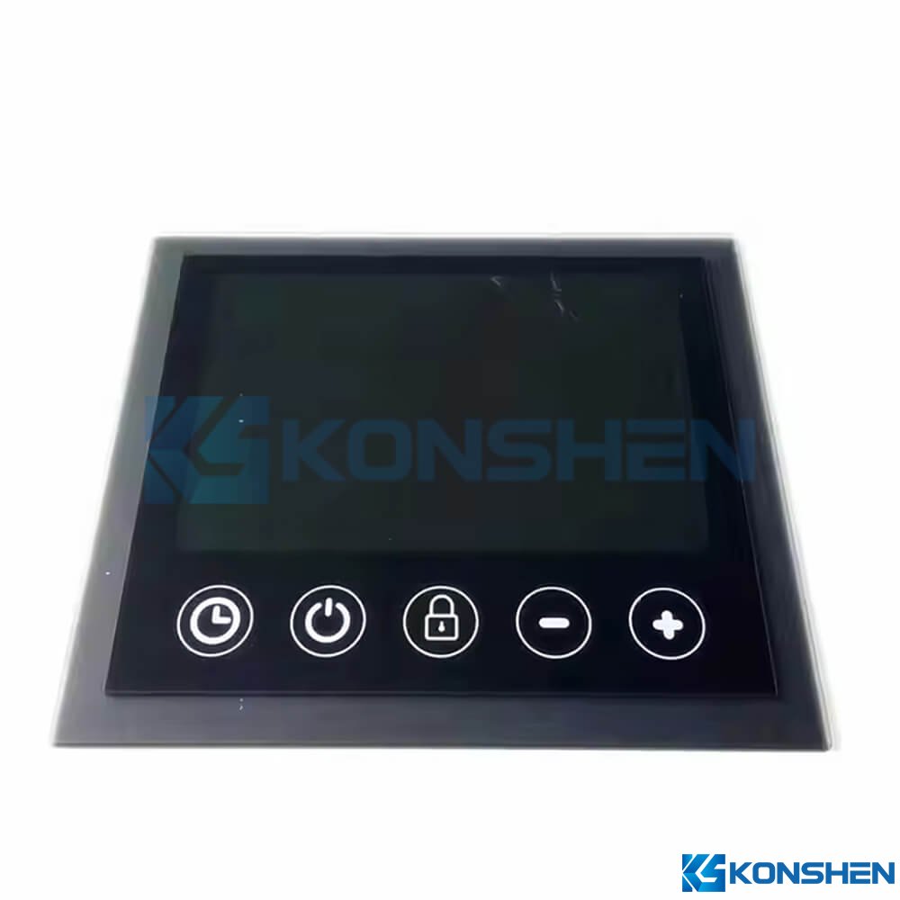 Custom 4mm Stepped Edge Physical Tempered Cover Glass Panel