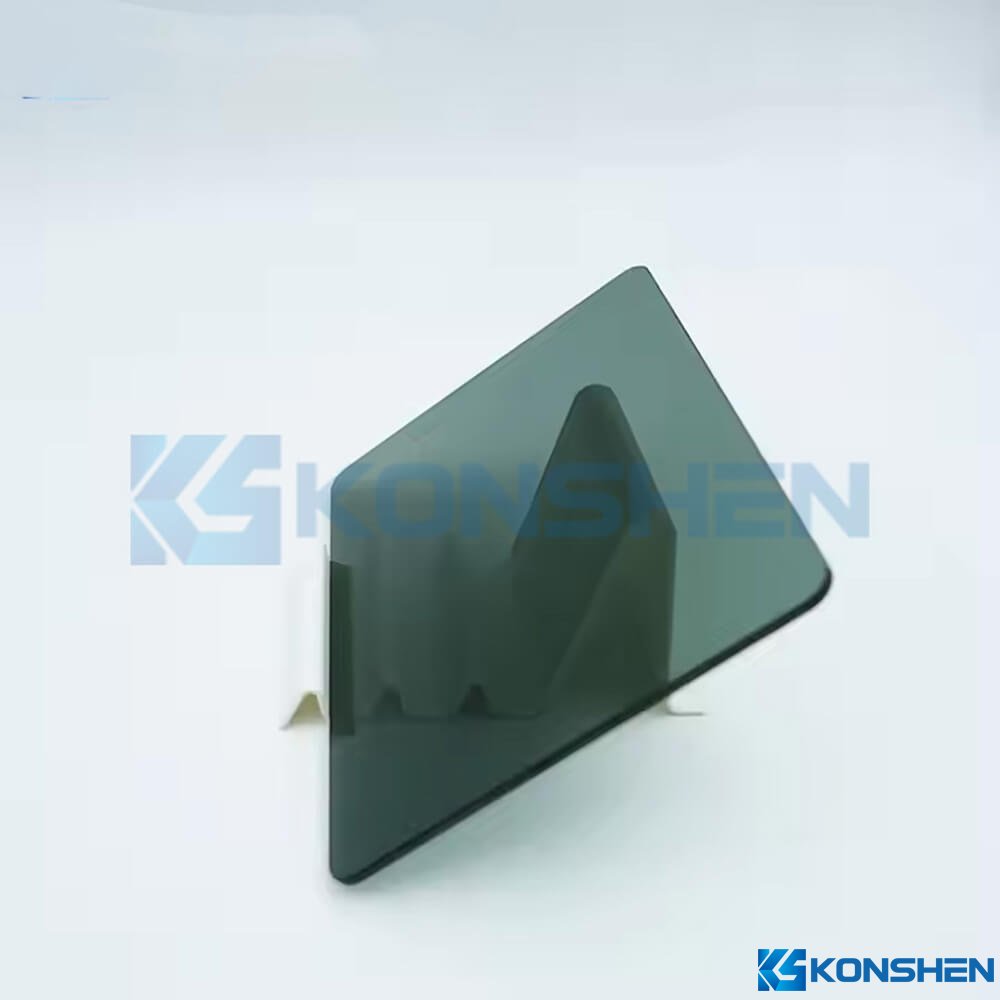 Custom 3mm PG20 20% transmittance black tempered cover glass panel