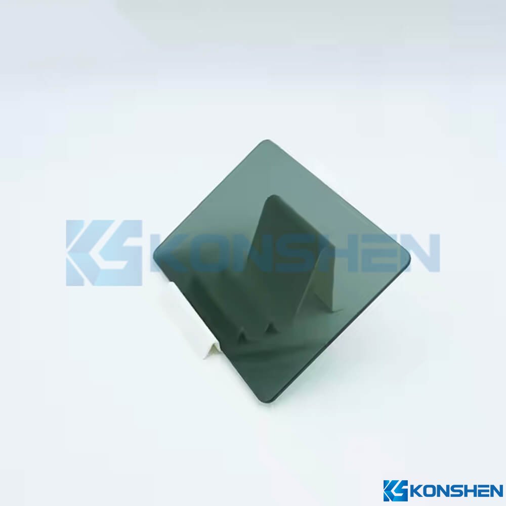 Custom 3mm PG20 20% transmittance black tempered cover glass panel