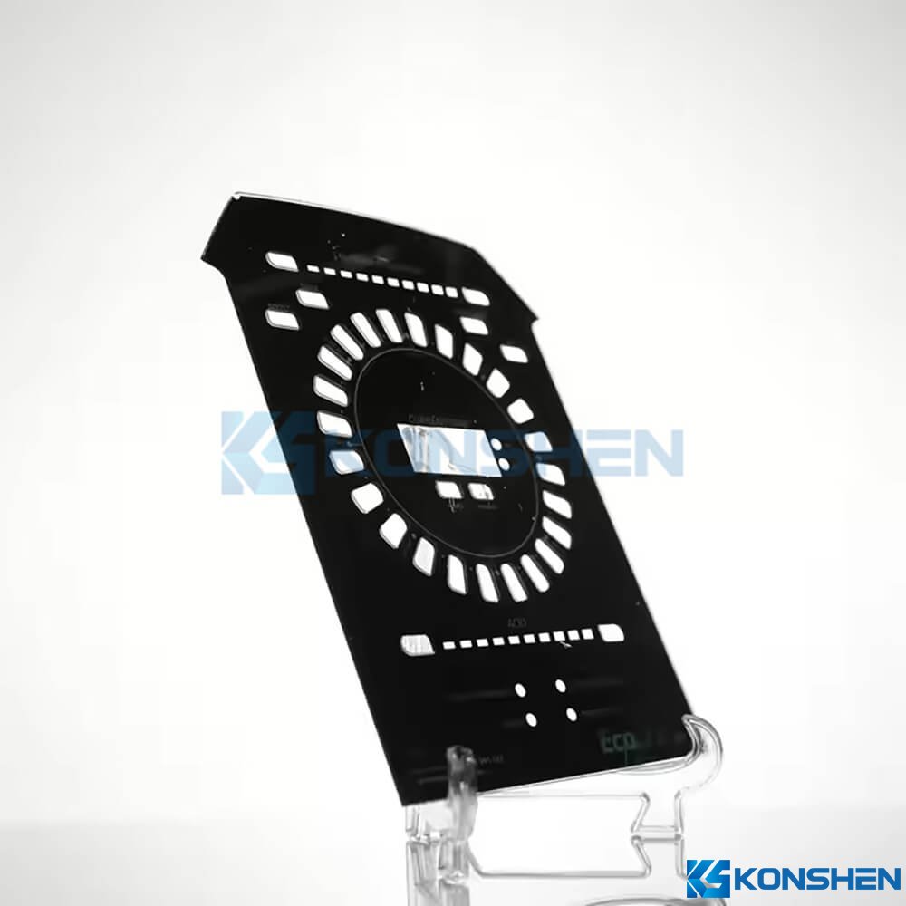 Factory Custom 3mm Tempered Glass Cover with Black Printing & AF Coating