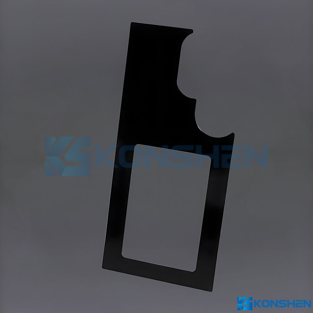 2mm IK07 Irregular shape Anti-Scratch Coating Tempered Glass Panel