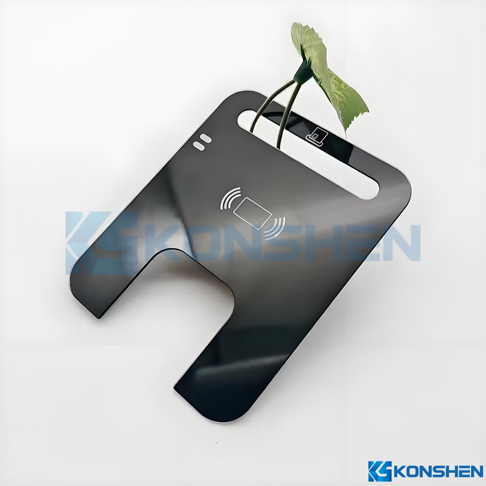 0.9mm AF Coated Chemical strengthened Glass Panel with Precision Hole