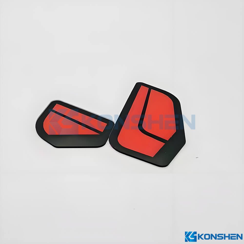 Ultra-thin 0.8mm Irregular-shape Checmical Strengthened Glass with Dual-color printing