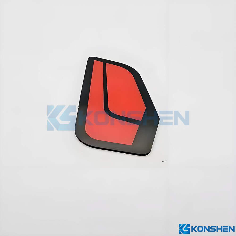 Ultra-thin 0.8mm Irregular-shape Checmical Strengthened Glass with Dual-color printing