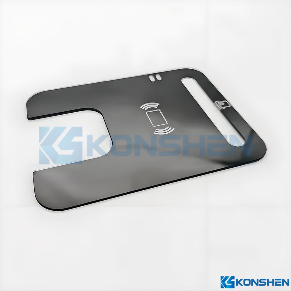 0.9mm AF Coated Chemical strengthened Glass Panel with Precision Hole