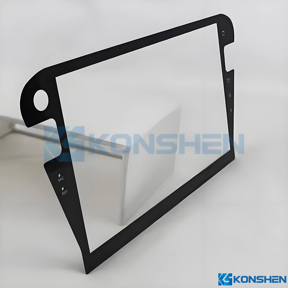 0.5mm anti-scratch Coated Checmical strengthened Electronic Glass Plate
