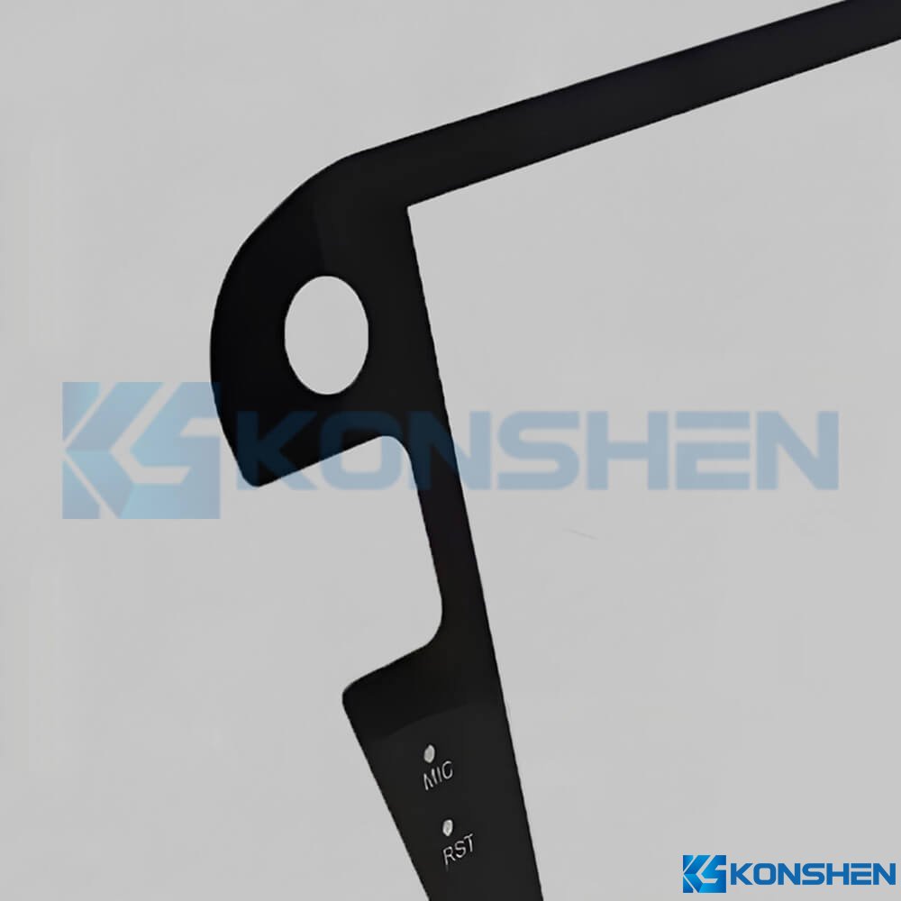0.5mm anti-scratch Coated Checmical strengthened Electronic Glass Plate