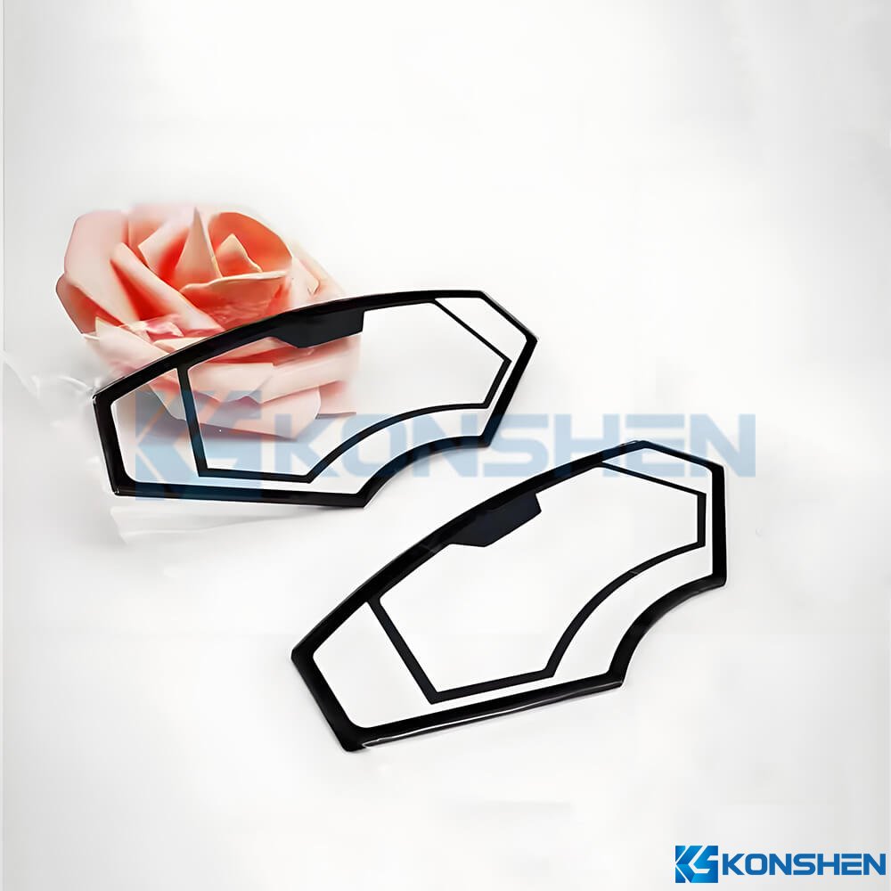 1.3mm Thick Irregular Shaped Glass Cover with Black Silk Printing for Display Devices