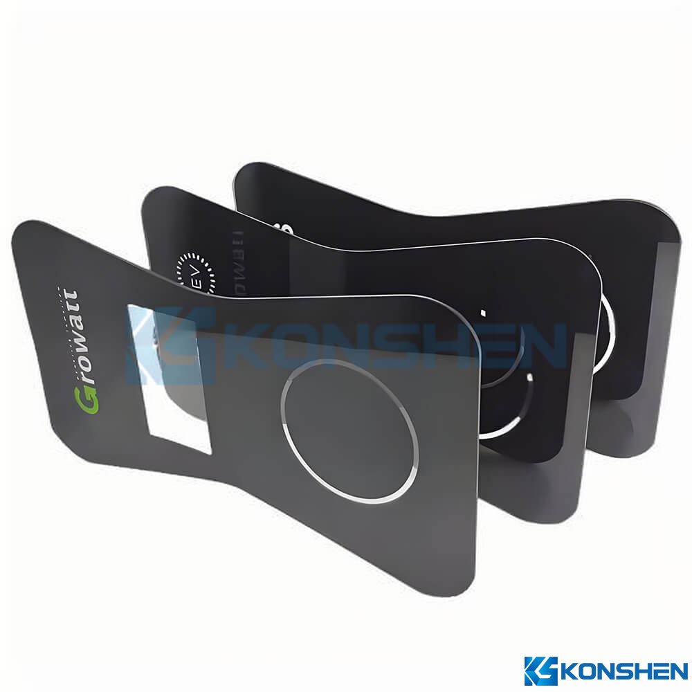 Custom 1.1mm Chemically Strengthened AF Coated Glass with Flexible Printing