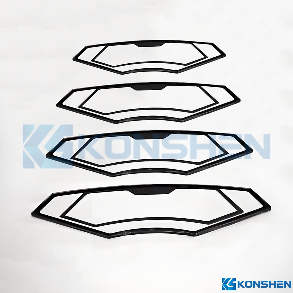 1.3mm Thick Irregular Shaped Glass Cover with Black Silk Printing for Display Devices
