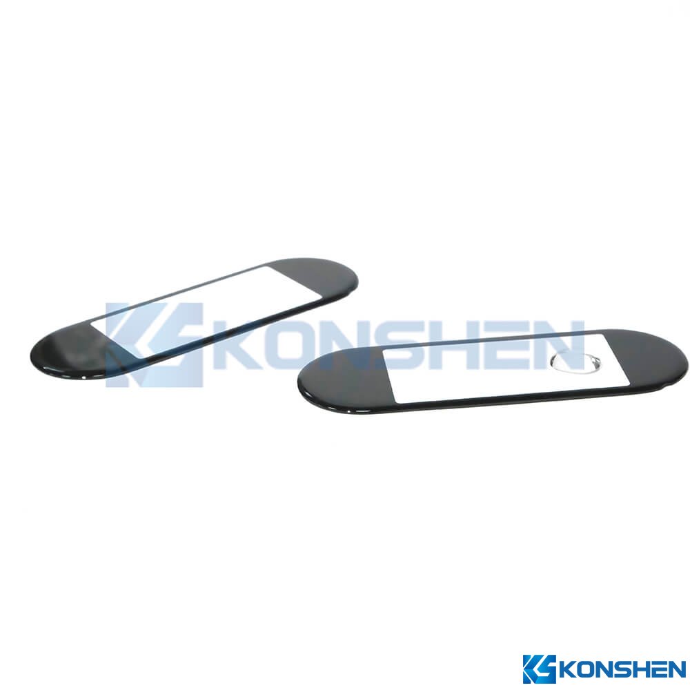 Wholesale 1.1mm 2.5D Chemically Strengthened Glass Cover with AF Coating and Black Printing