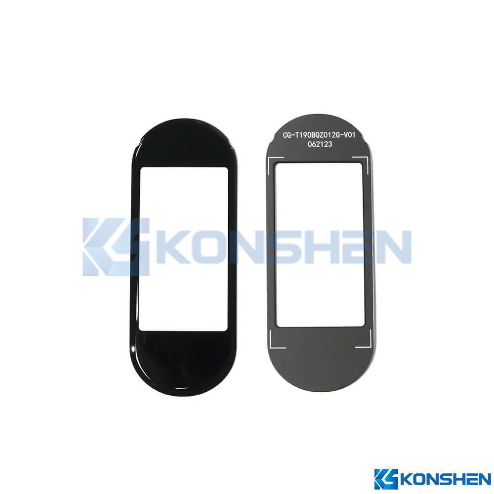 Wholesale 1.1mm 2.5D Chemically Strengthened Glass Cover with AF Coating and Black Printing