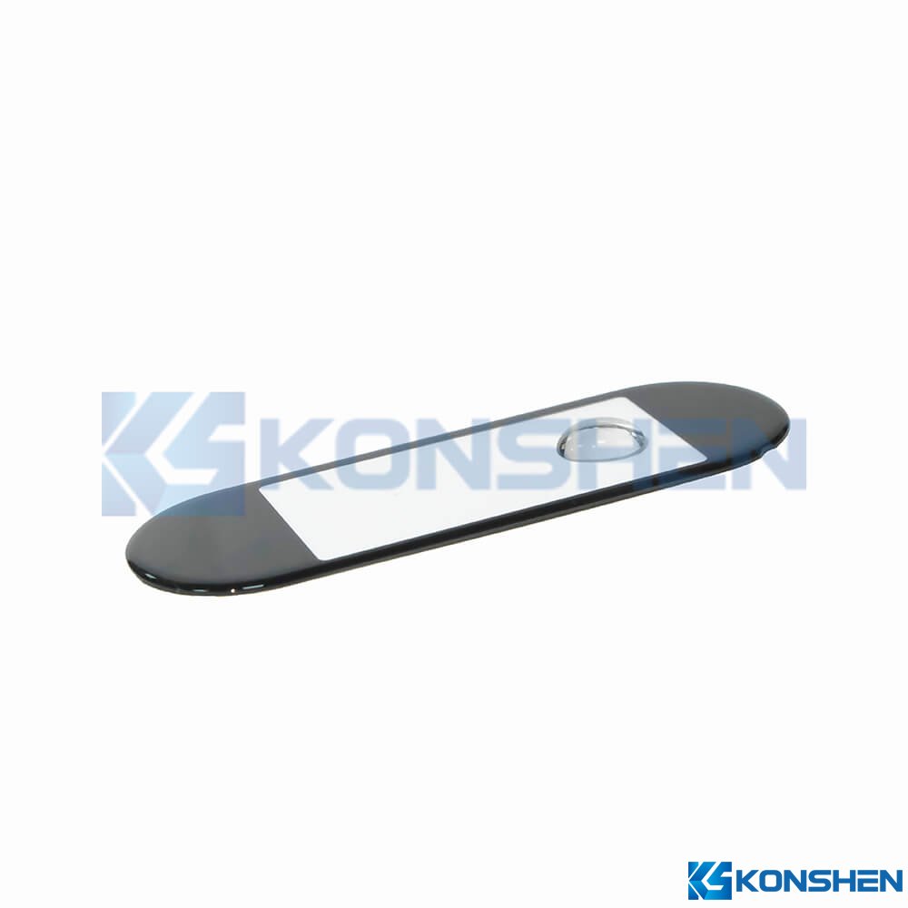 Wholesale 1.1mm 2.5D Chemically Strengthened Glass Cover with AF Coating and Black Printing