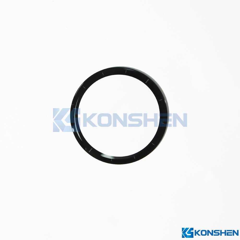 0.8mm Chemically Strengthened Round Glass Lens with Black printing
