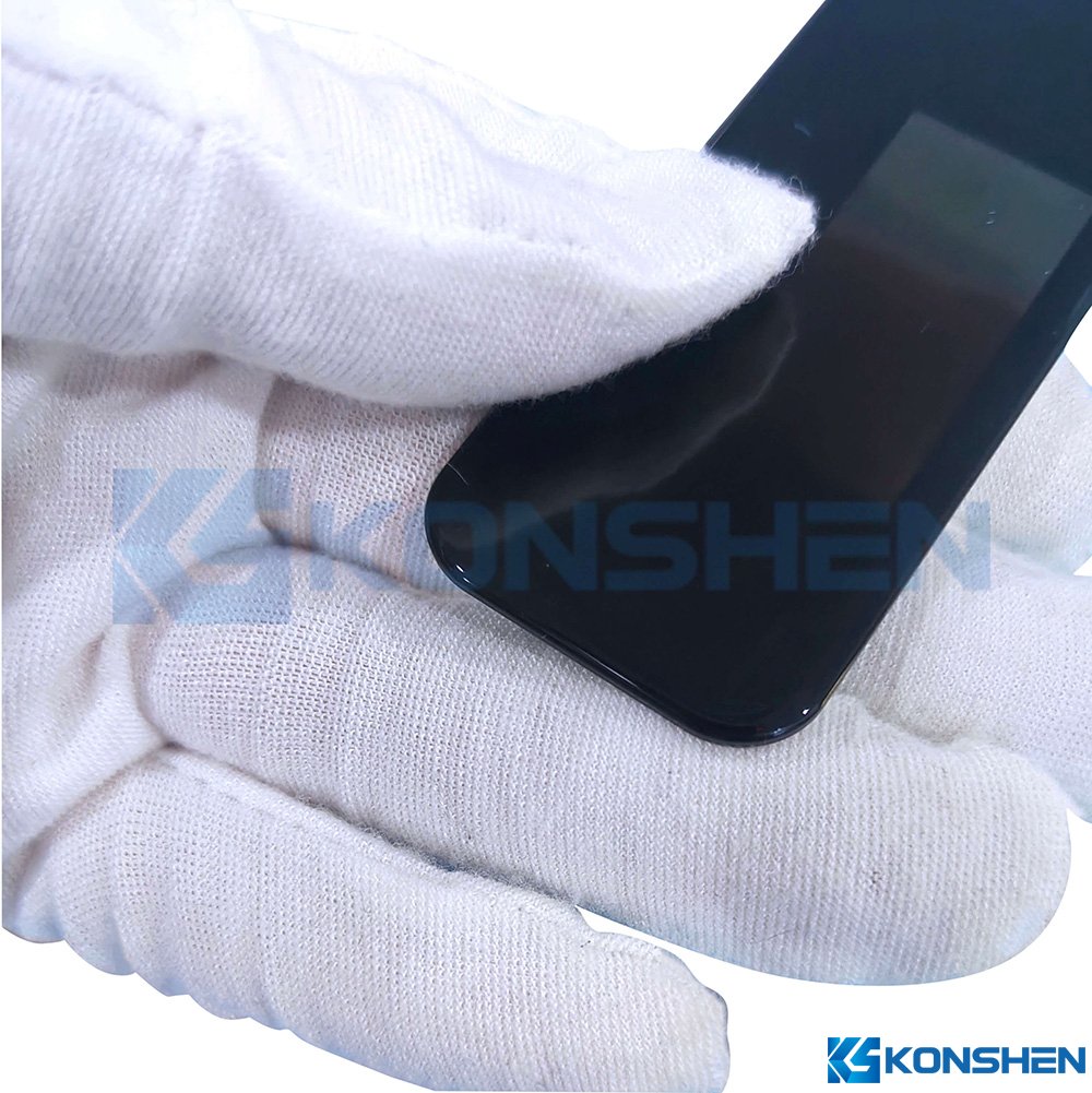 1.1mm 2.5D edge AF coated Display Cover Glass with Translucent Black printing