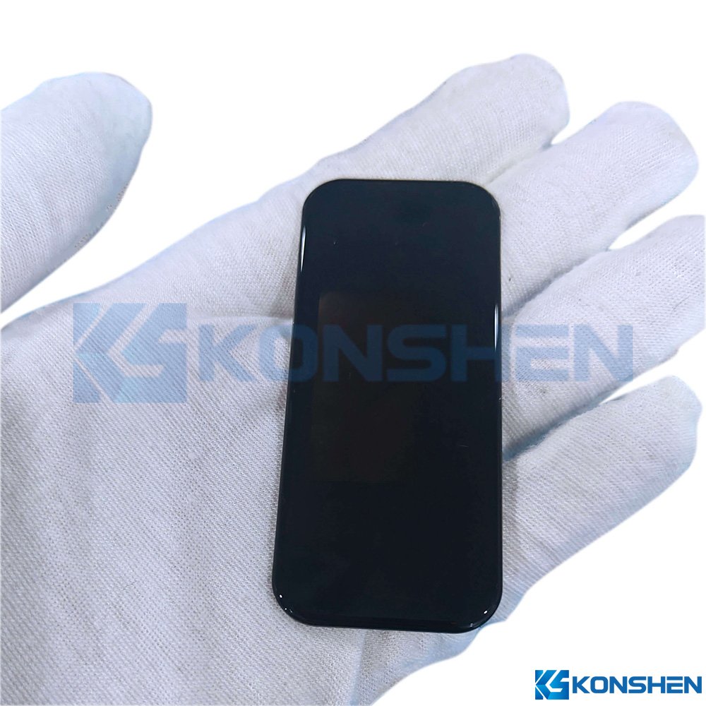 1.1mm 2.5D edge AF coated Display Cover Glass with Translucent Black printing