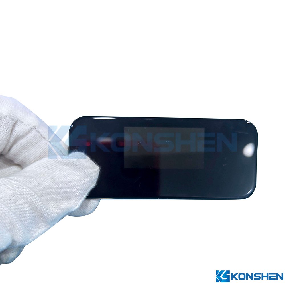1.1mm 2.5D edge AF coated Display Cover Glass with Translucent Black printing