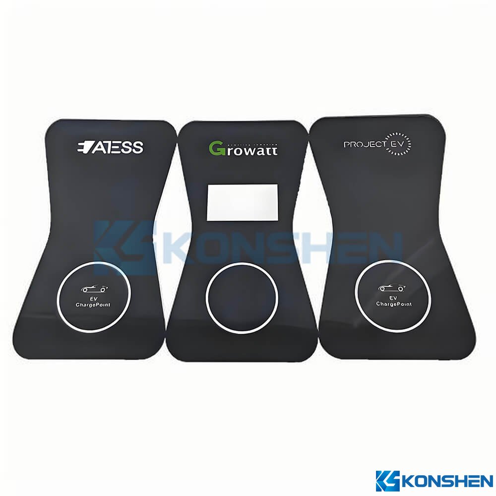 Custom 1.1mm Chemically Strengthened AF Coated Glass with Flexible Printing