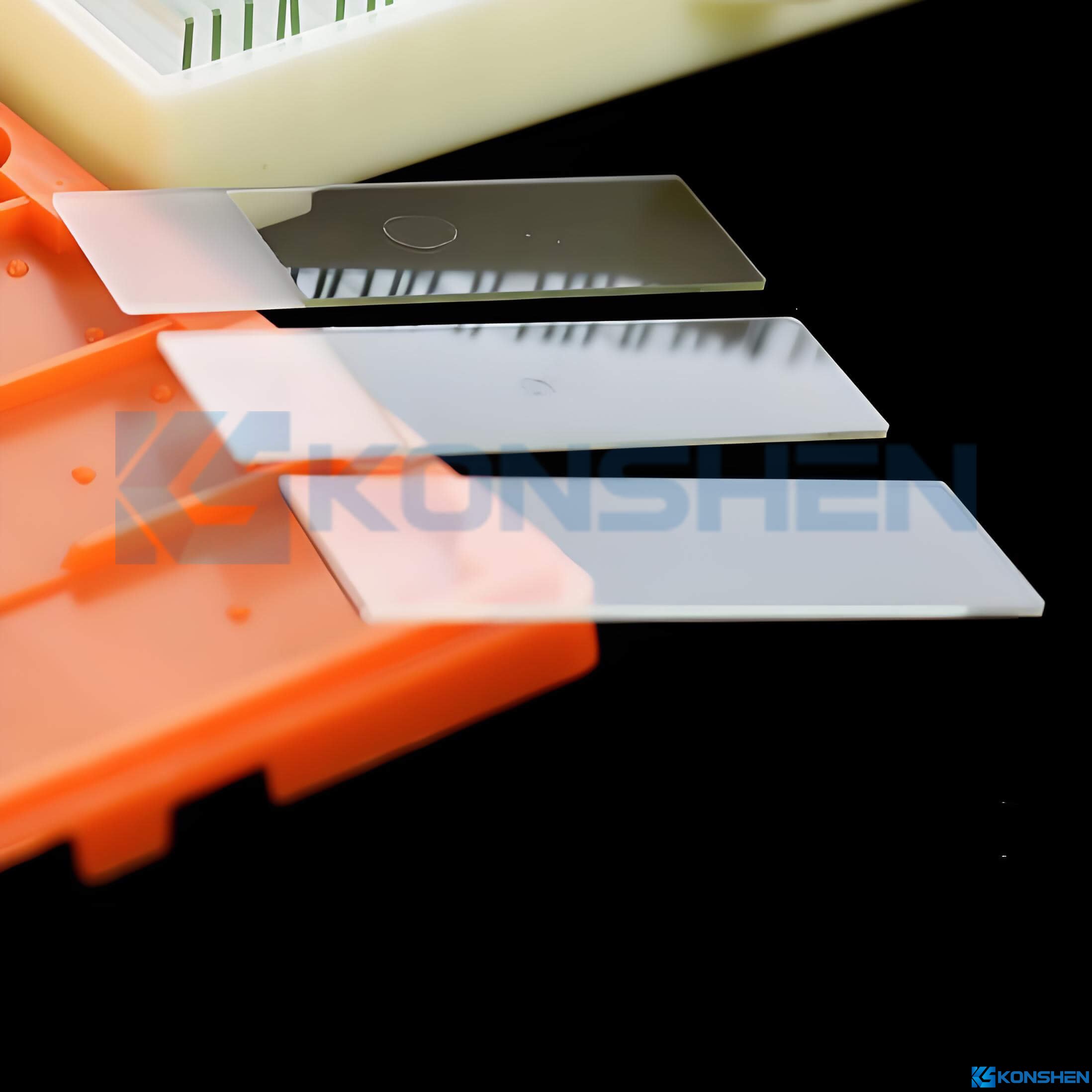 1.1mm High-Transparency Durable Ultra Clear Glass Slides for Laboratory and Optical Testing