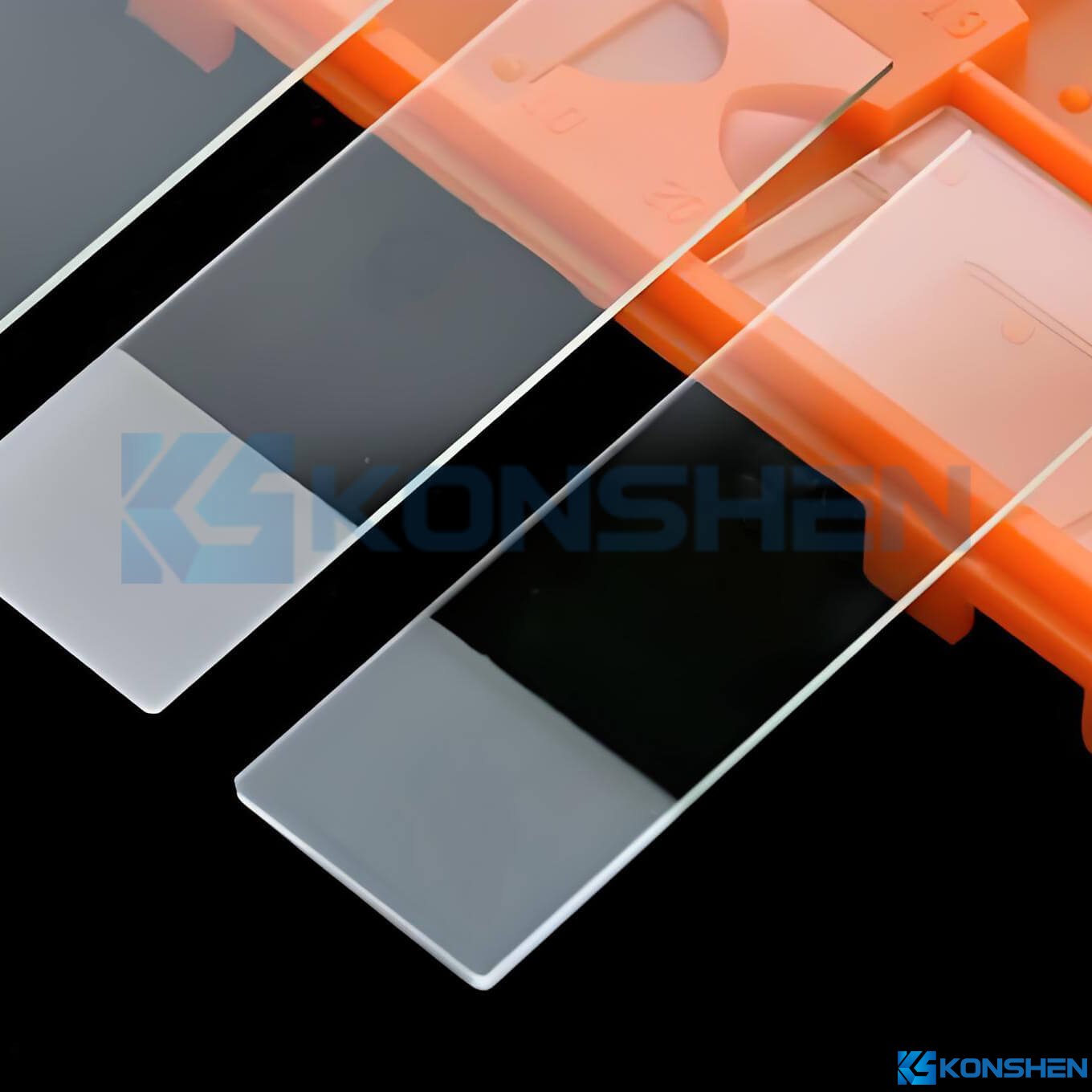 1.1mm High-Transparency Durable Ultra Clear Glass Slides for Laboratory and Optical Testing