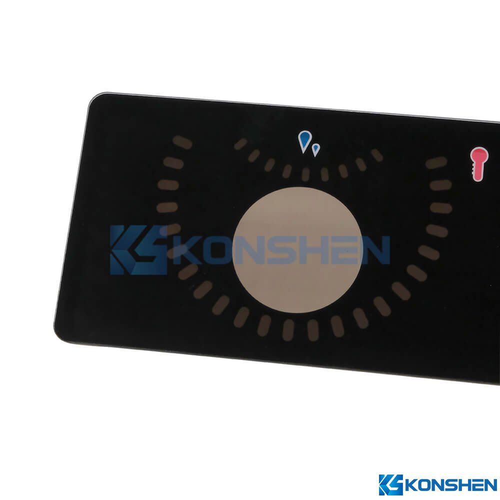 2mm Tempered AF & AS Coated Glass Panel with Silkscreen Printind