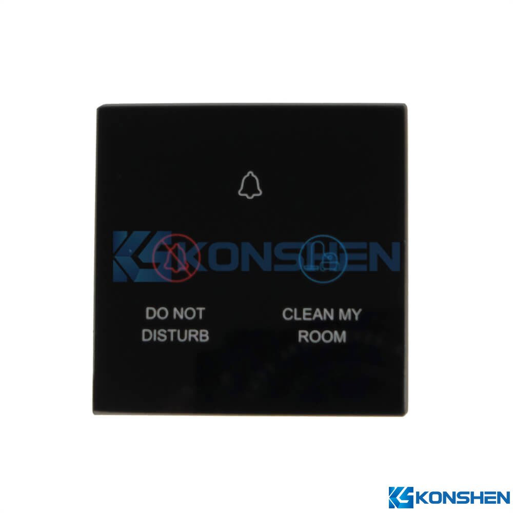 Anti-fingerprint 1.1mm Chemical-strengthened Glass Switch Panel Glass with Multi-color Printing