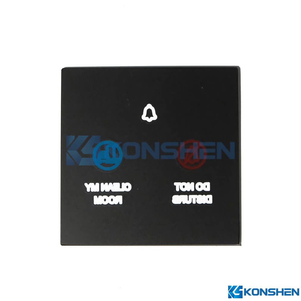 Anti-fingerprint 1.1mm Chemical-strengthened Glass Switch Panel Glass with Multi-color Printing
