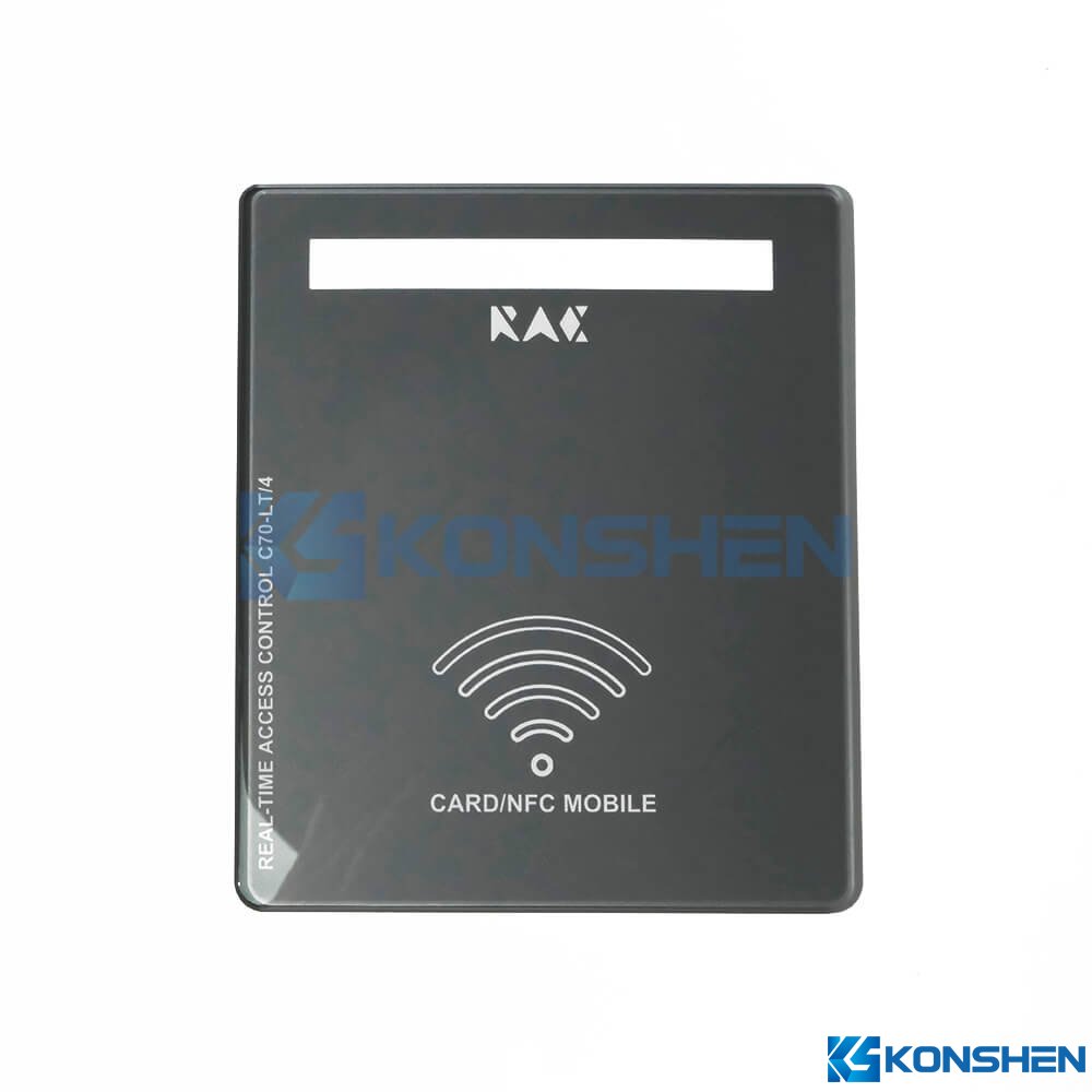IK08 4MM Ultra-Clear Tempered Glass Cover Plate with Black Silk Printing
