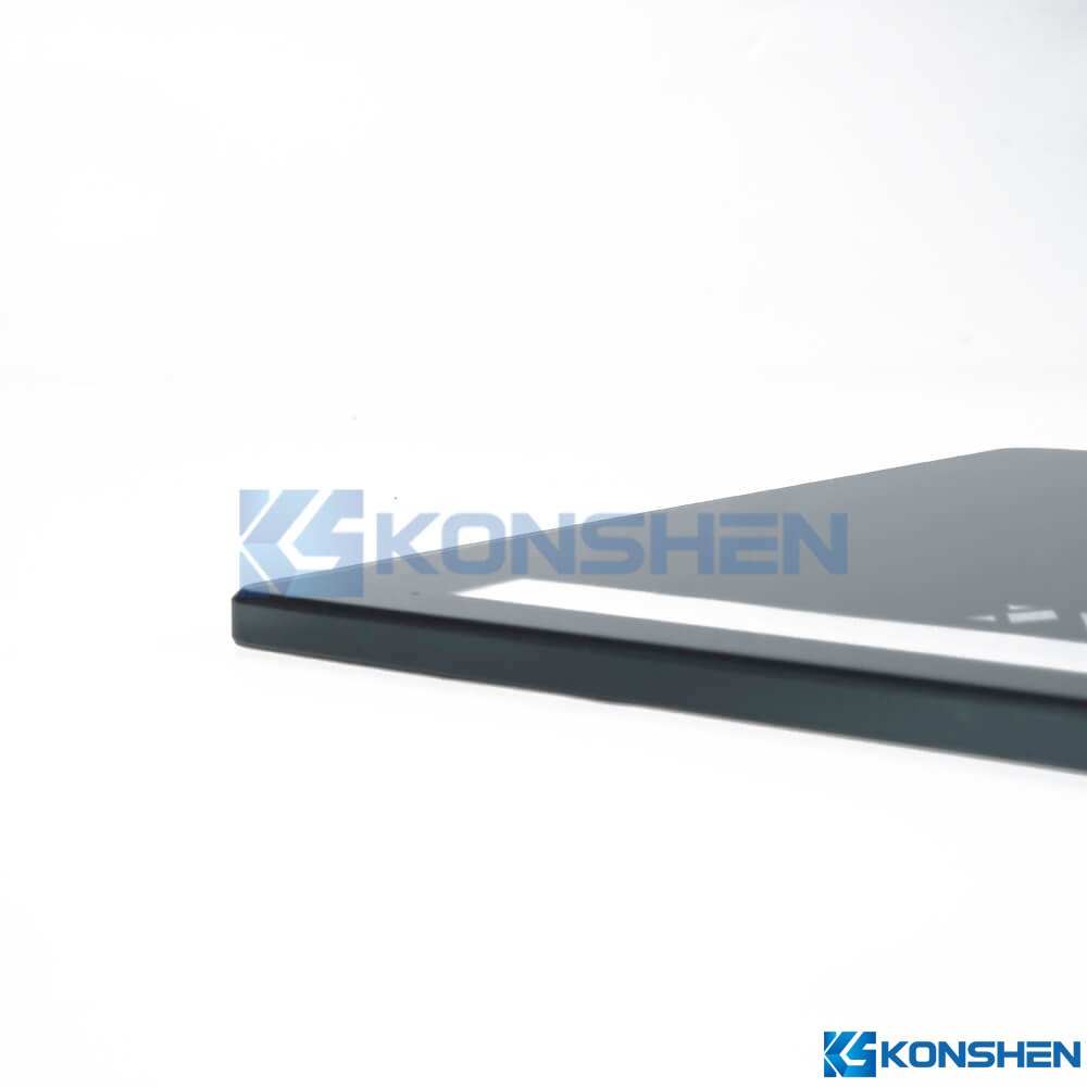IK08 4MM Ultra-Clear Tempered Glass Cover Plate with Black Silk Printing