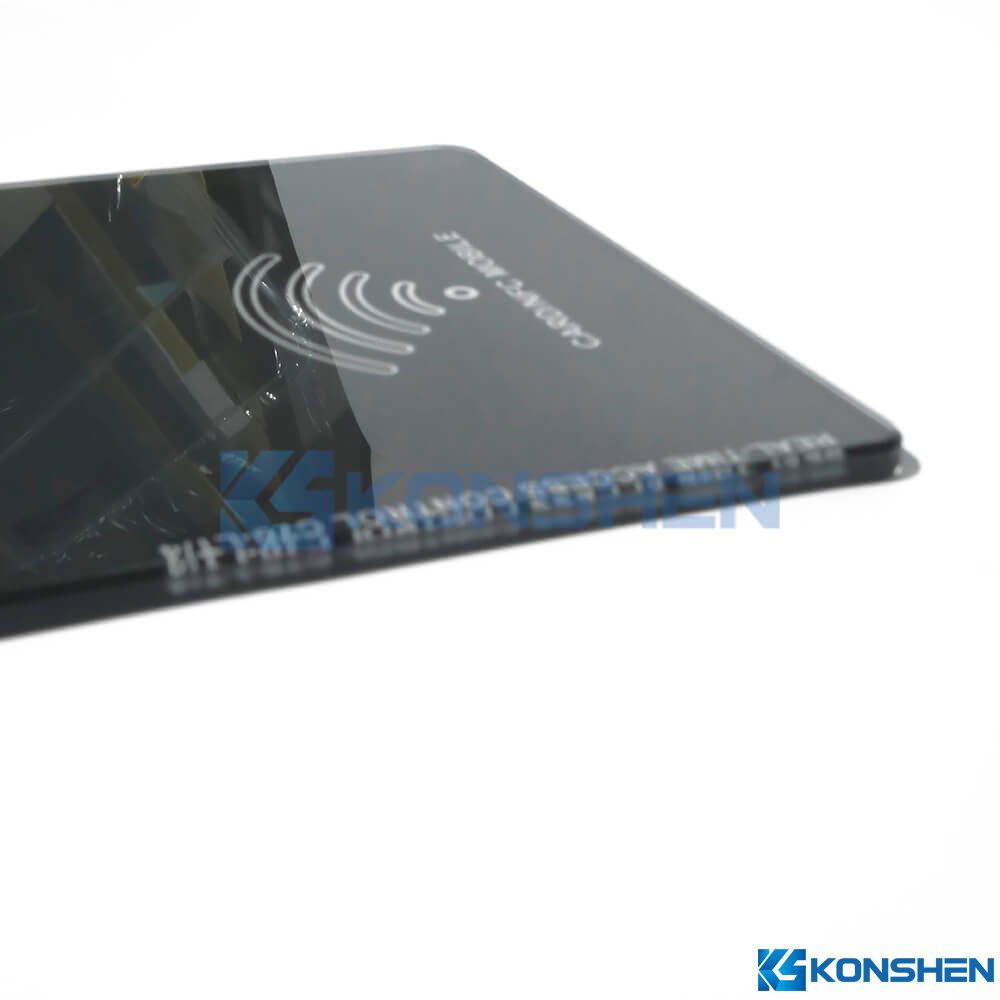IK08 4MM Ultra-Clear Tempered Glass Cover Plate with Black Silk Printing