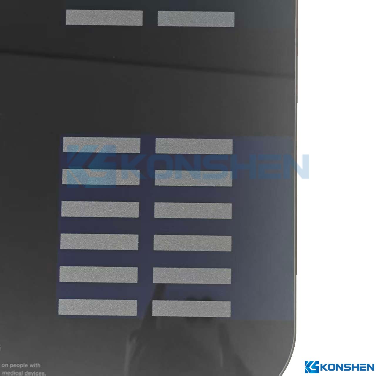 10mm IK10 Tempered ITO Conductive Glass Panel with AG Coating